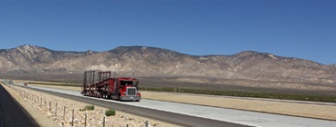 Truck on state route 58