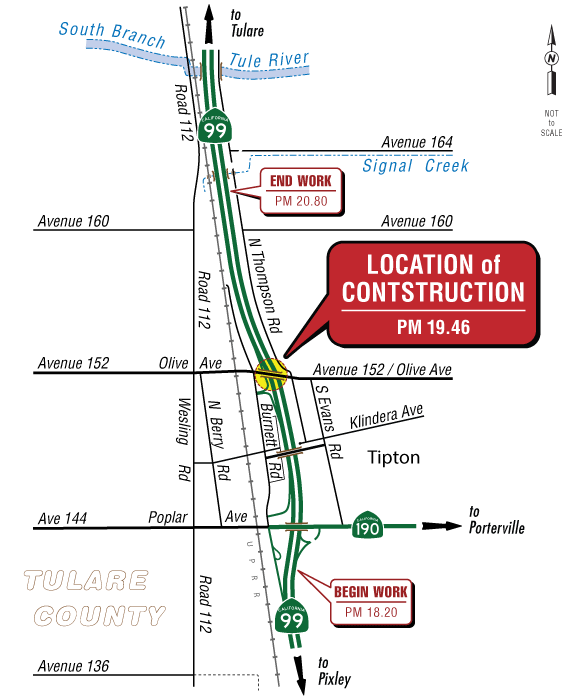 Graphic of project location map