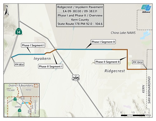 A project map that shows the boundaries of the project.